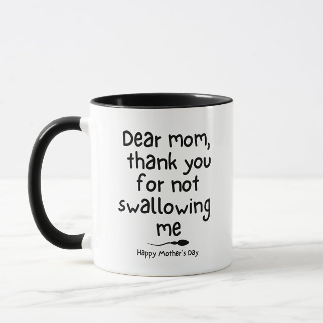 Roligt citat på mors dag  mugg (Vänster)
