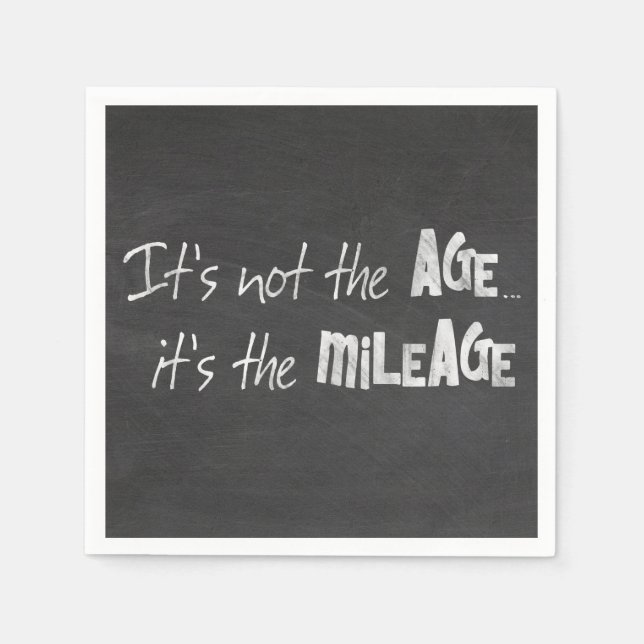 roligt citat på svart kalktavla pappersservett (Framsidan)