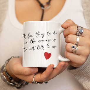 Roligt citat svart och vitt God morgon Uppvaknande Kaffemugg