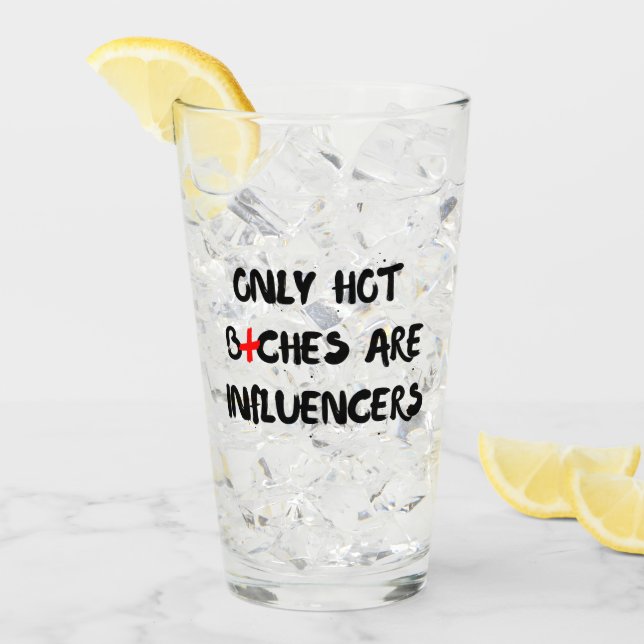 Roligt Citatglas för Influencers för Heminredning Glaskopp (Framsida Ice)