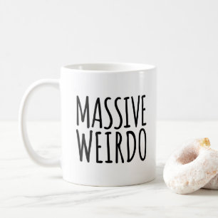 Roligt citationstecken för massiv Weirdo Kaffemugg