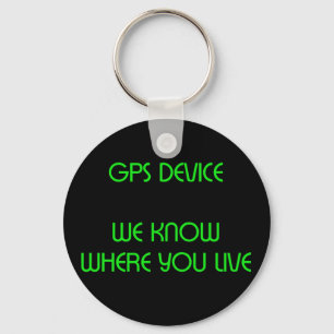 Roligt citationstecken Keychain för GPS-apparat Nyckelring