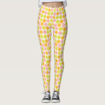 Roligt Citrus Fruit Mönster Leggings<br><div class="desc">Girly och chic frun mönster.</div>
