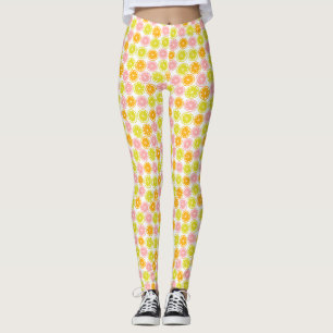 Roligt Citrus Fruit Mönster Leggings