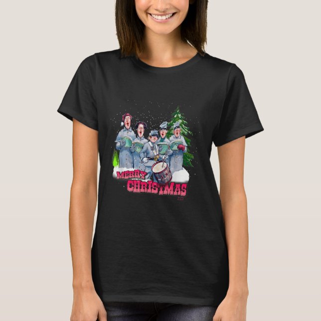 Roligt Civil Krig-jul T Shirt (Framsida)