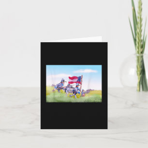 Roligt Civil Krig Picketts Charge Kort