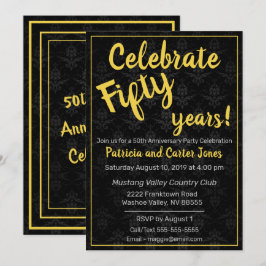 Roligt Classic 50-årsdagen Inbjudningar