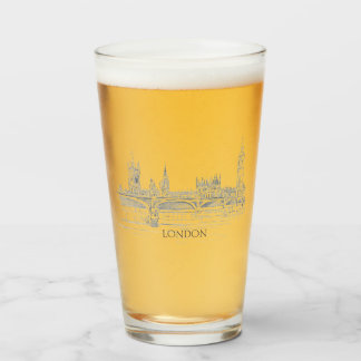 Roligt Classic Iconic London Skyline Glaskopp