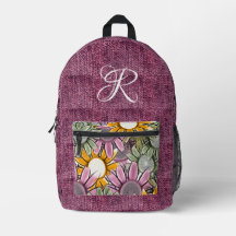 Roligt Classy-skript Denim Flowers Dam Tonåring fl