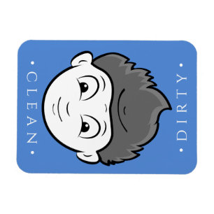 Roligt Clean Boy, Dirty Old Man Dishwasher Magnet