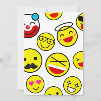roligt clown emojis inbjudningar