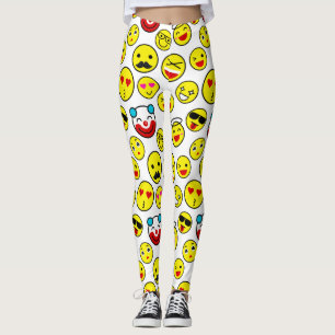 roligt clown emojis leggings