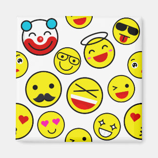 roligt clown emojis magnet