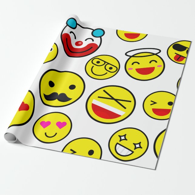 roligt clown emojis presentpapper (Utrullad)