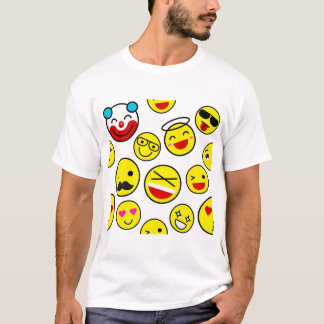 roligt clown emojis t shirt