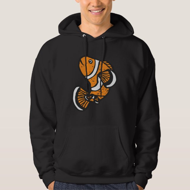 Roligt Clown Fish Hoodie (Framsida)