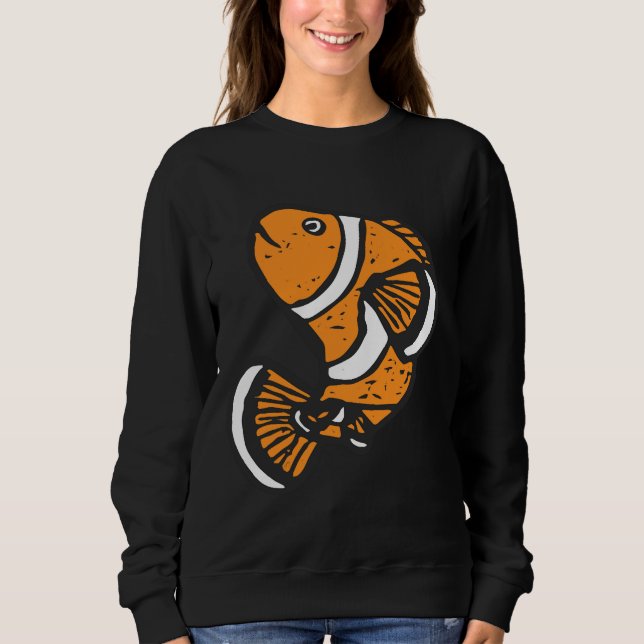 Roligt Clown Fish T Shirt (Framsida)