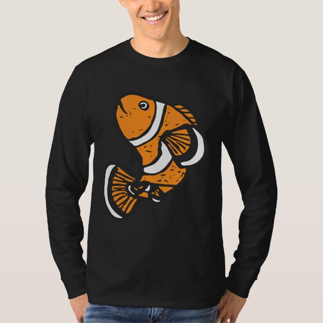 Roligt Clown Fish T Shirt (Framsida)