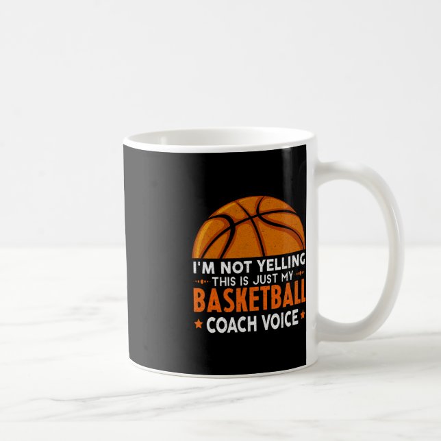 Roligt Coach Basketball Älskare Kaffemugg (Höger)