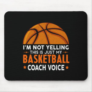 Roligt Coach Basketball Älskare Musmatta