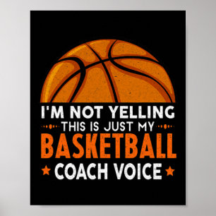 Roligt Coach Basketball Älskare Poster