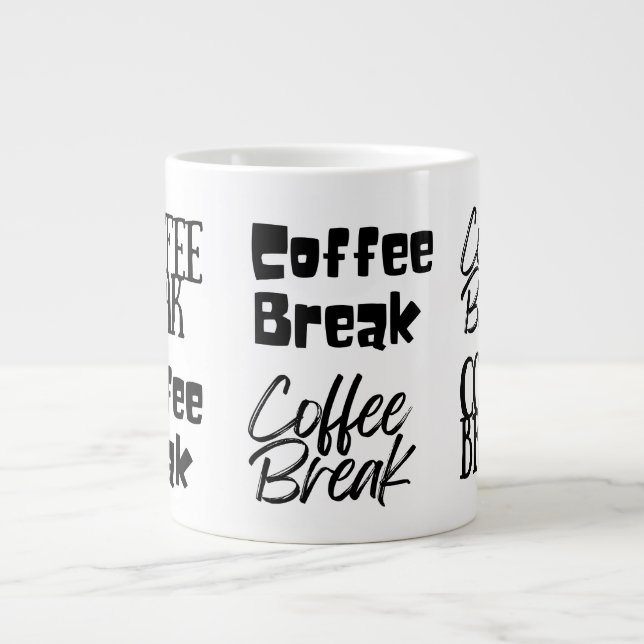 Roligt Coffee Break Oversized Jumbo Mugg (Framsidan)
