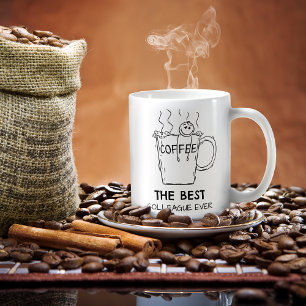 Roligt Coffee Graphic Line Teckning Mugg
