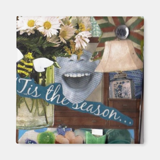 Roligt Collage Magnet (Framsidan)