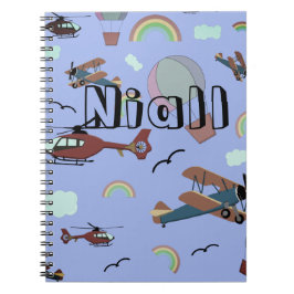 Roligt Colorful Aviation Anteckningsbok