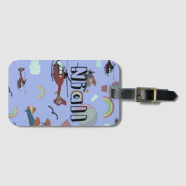 Roligt Colorful Aviation Bagagebricka