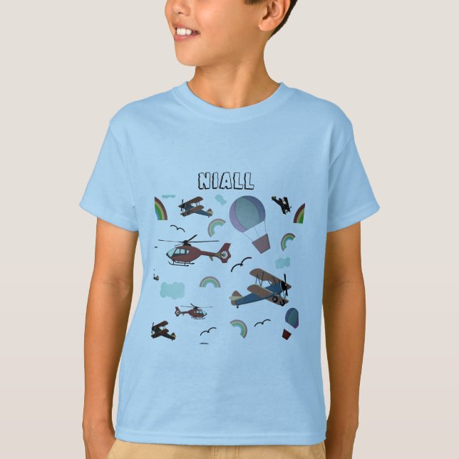 Roligt Colorful Aviation T Shirt (Framsida)