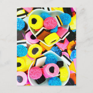 Roligt Colorful Candy Vykort
