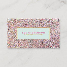 Roligt Colorful Glitter Beauty Salon and Boutique Visitkort