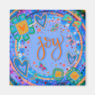 Roligt Colorful inspirational Motivational Joy Magnet