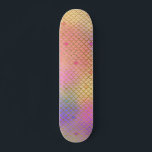 Roligt Colorful Ombre Pastel Sjöjungfru Mönster Mini Skateboard Bräda 18,5 Cm<br><div class="desc">Coola Pastels Rosa,  Lila,  skalning och Orange Ombre Sjöjungfru skalas med guldblomma Mönster. Denna sjöjungfru av roligten är perfekt för ett under Sjöjungfrun Birthday Gift.</div>