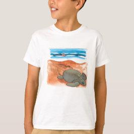 Roligt Colorful Sea Turtle Beach Boy's T Shirt