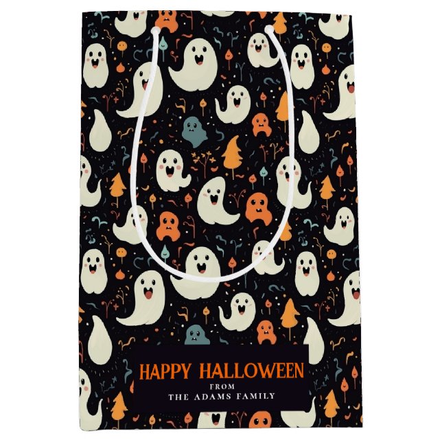 Roligt Colorful Spöken Personlig Happy halloween (Framsidan)