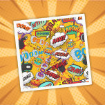Roligt Colorful Tecknad Bok Typography Pappersservett<br><div class="desc">Tecknad bok popkonst temat modern roligt retro design, perfekt för bröllop, möhippor, babyduschar, baptismer, förlovningsfester, årsdag firande, studenten, födelsedagsefterkomst och andra speciella evenemang under hela året! En coola-, trendig- och roligt-design som sätter in den vita fläcken på din dag. Varför inte lägga till lite "zap pow" och "wham" i världen...</div>