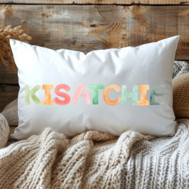 Roligt Colorful Watercolor Kisatchie Louisiana Lumbarkudde