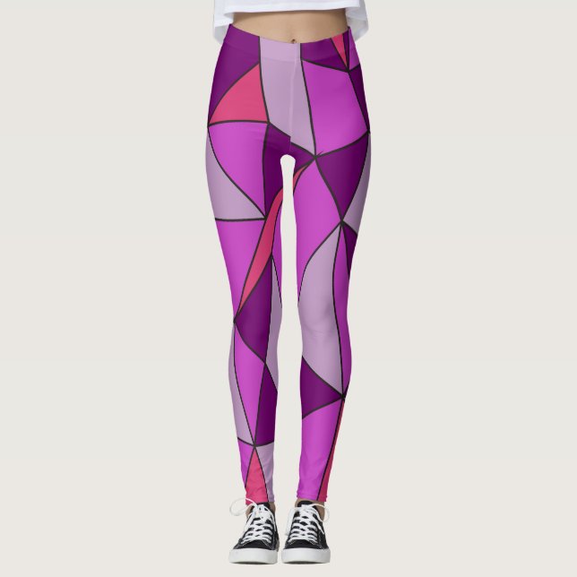 Roligt Colorful Yoga Leggings (Framsida)