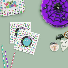 Roligt Confetti Monster Mash-Födelsedagsfest Pappersservett