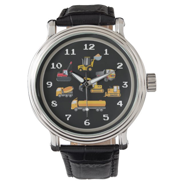 Roligt Construction Fordon Armbandsur (Framsida)