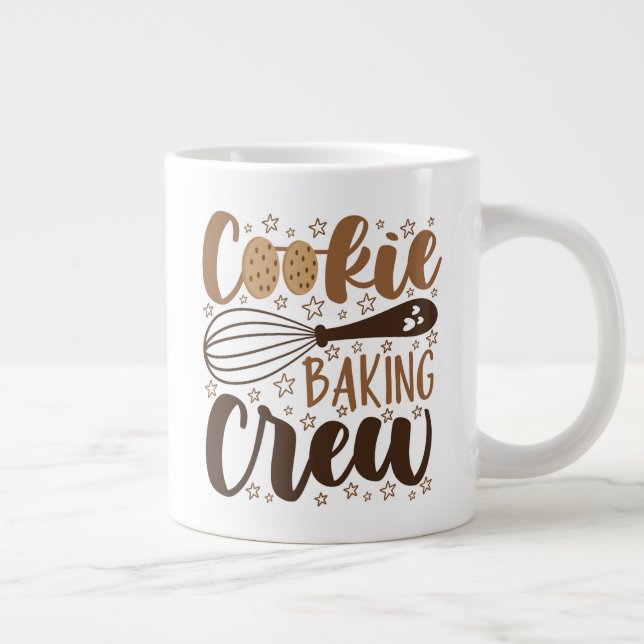 Roligt Cookie Baking Crew Design Jumbo Mugg (Höger)
