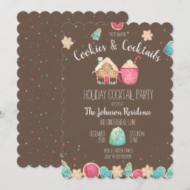 Roligt Cookies & Cocktails jul Cookie Swap Inbjudningar