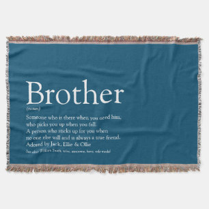 Roligt Coola Brother Definition Modern Blue Filt