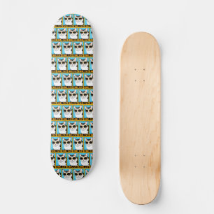Roligt Coola Katt Mini Skateboard Bräda 18,5 Cm