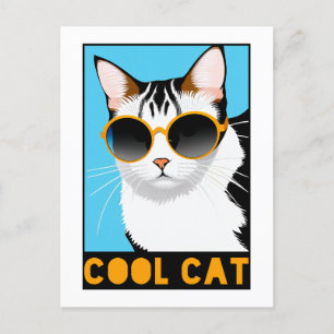 Roligt Coola Katt Vykort