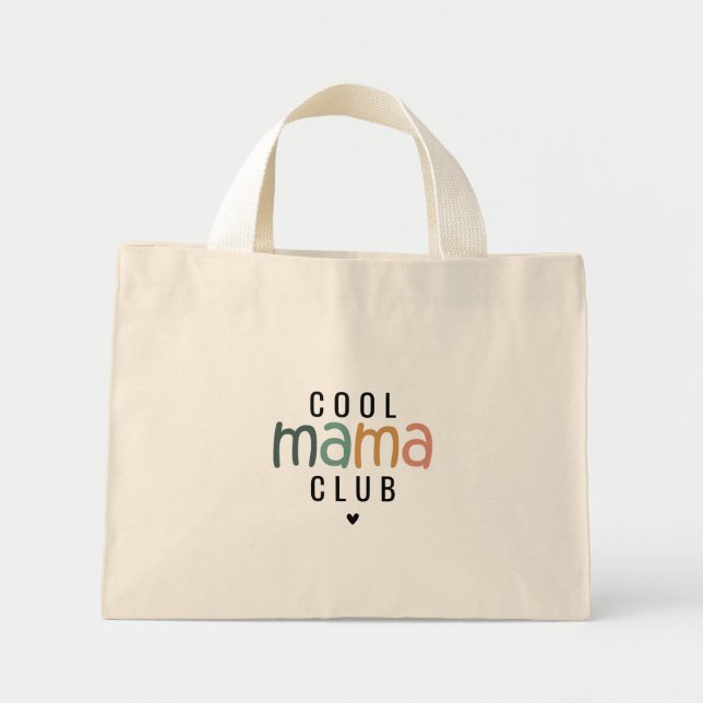 Roligt Coola Mamma Klubb, Mamma Gift Mini Tygkasse (Framsidan)