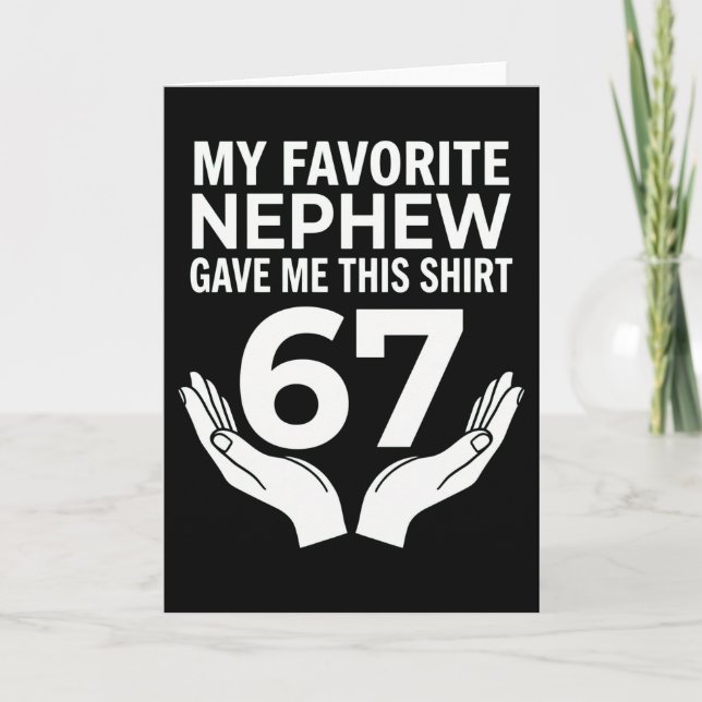 roligt coolt 67 Min Favoritnevö Gav Mig Detta Kort (Framsida)