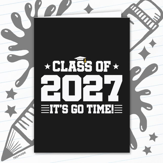 Roligt Coolt Examenstid Avgångsklass 2027 Kort (Skapare uppladdad)